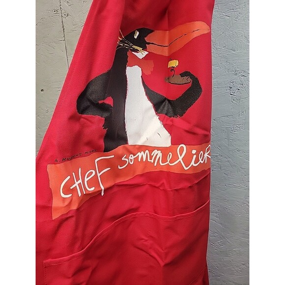 Alma Mater Chef‎ Sommelier kitchen Linen Apron NWT - Picture 4 of 6